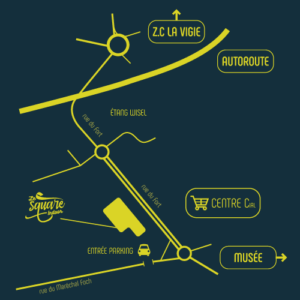 Plan d'accès du Square Indoor